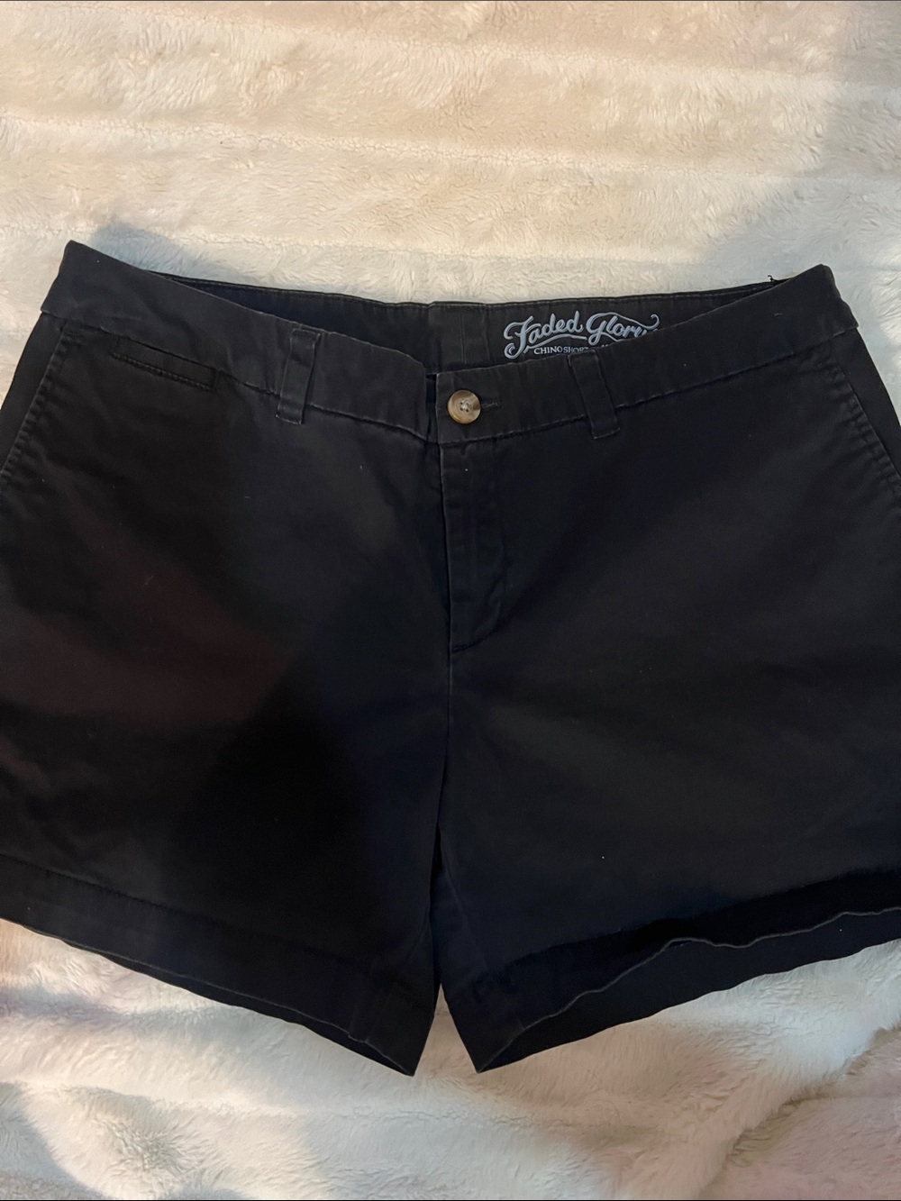 Faded Glory Women's Black Chino Shorts